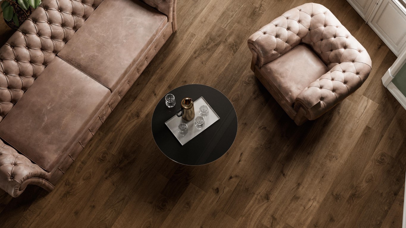 Heartwood Moka in een woonkamer