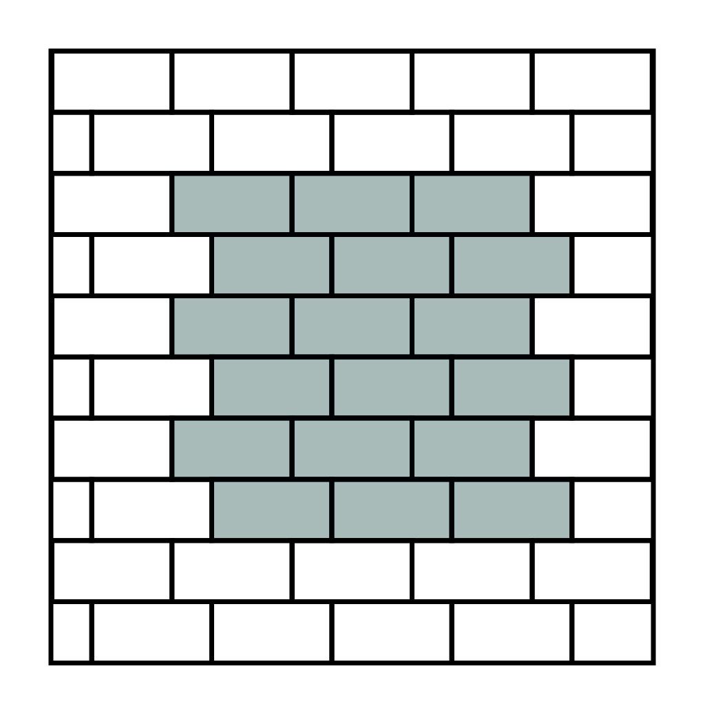 Legpatronen tegels Recht halfsteens