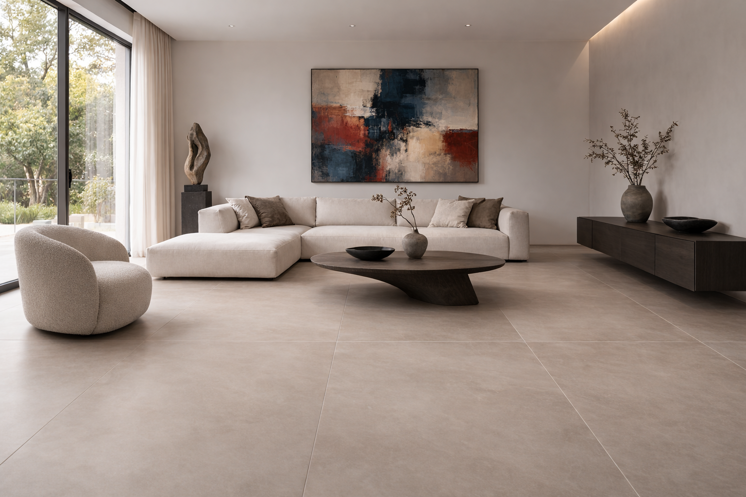 Ruimte met Piet Boon PURE Tile XXL-vloertegels