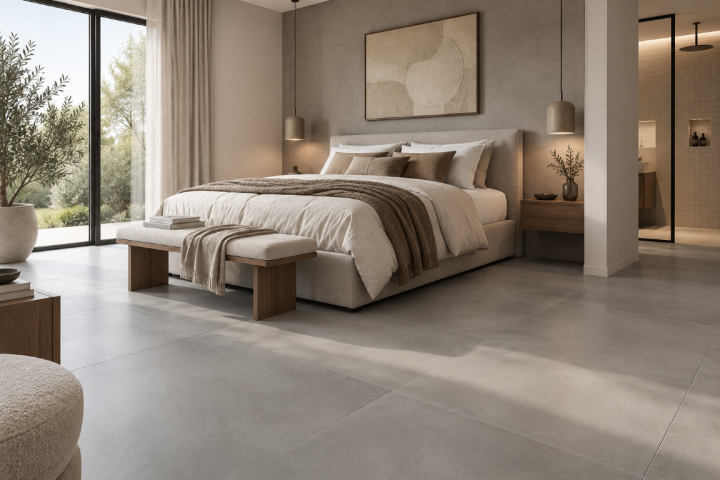Betonlook slaapkamer (Middel)